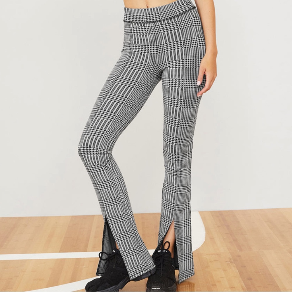 Alo yoga Jacquard High-Waist Glenplaid Flutter Legging size xxs